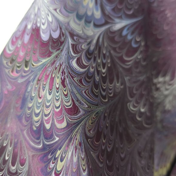 Michael Kensinger San Francisco Mens S Vest Marbled Purple Black Dressy Button - Picture 8 of 13